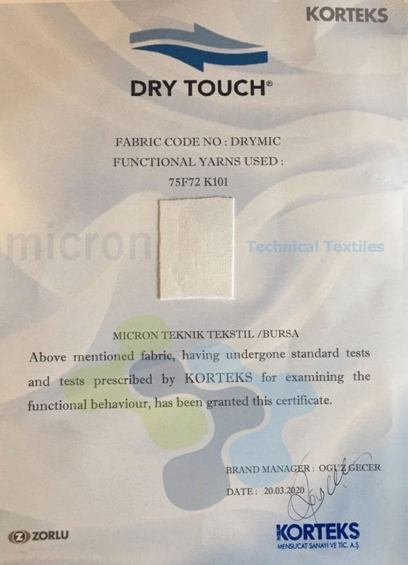 DRY TOUCH Performans Kumaşlar